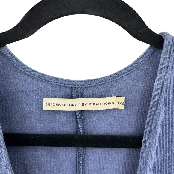 Shades of Grey‎ by Micah Cohen Wrap Origami Jumpsuit Corduroy Blue Size XXS - Picture 11 of 13